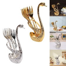 Swan Dinnerware Set Cutlery Set Zinc Alloy Gifts Creative Swan Holder Storage Dinnerware Set price