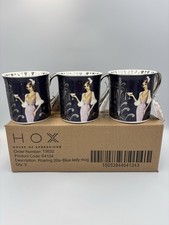 Set Of 3 Roaring 20's Blue Lady Coffee Tea Breakfast Mug Art Deco Vintage Themed Breakfast Set price