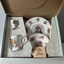PENDELFIN CERAMIC BREAKFAST SET BOXED RABBIT FAMILY SET VINTAGE COLLECTORS Breakfast Set price