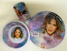 Disney VIOLETTA 3 Piece Melamine Breakfast Set - Plate, Bowl, Cup/Tumbler Breakfast Set price