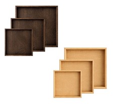 Wooden Serving Tray Set 3pcs Serving Trays Platters Breakfast Trays Breakfast Set price
