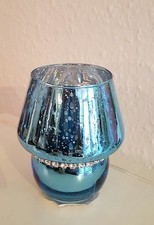 Windlicht / Glas / Teelicht / Teelichthalter / edel / Lampe blau Strass Tafel Lamp price