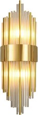 NICRX E14 Crystal Wall Lights Golden Base Wall Sconces Lamp,Modern Wall Lamp Muur Sconces price