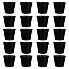 20Pcs Durable Plastic Succulent Planters Germination Flower Pots Black Pots price