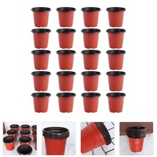 20 Pcs Plastic Flower Pots Soft Material Garden Balcony Plant Nursery Planters Pots price