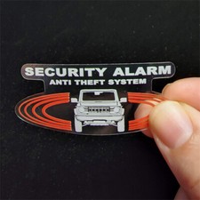 Car Alarm DECALS, Fits New BRONCO Inside/Outside Glass, Security Window STICKERS Auto Alarm & Beveiliging price