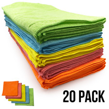 Microfibre Cleaning Cloths 40x40 cm Drying  Window Car 20x Kitchen Cleaner Large Auto Reiniging Cloths price