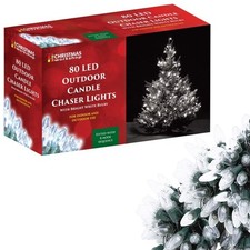 80 LED Outdoor Candle Chaser White Ultra Bright Christmas String Garden Lights Outdoor Verlichting price