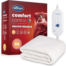 Silentnight Comfort Control Electric Blanket, 3 Heat Setting, SINGLE 135 x 72 cm Blanket price