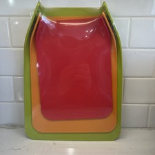 PP Compact Curved Chopping/Cutting Boards Set of 3 New Green Orange Red 3 sizes Cutting Boards price