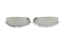 V-Twin 42-0202 Chrome Spotlight Visor Set 4.5" Pair for Harley Spotlight price
