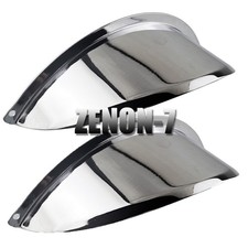 Motorcycle 2pcs Passing Lamp 4.5" SPOTLIGHT VISOR For Harley Softail Touring Spotlight price