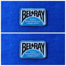 Bel-Ray Helmets Patch Pair Motor Racing Fuels Motorsport Sew / Iron On Badges Motor Helmets price