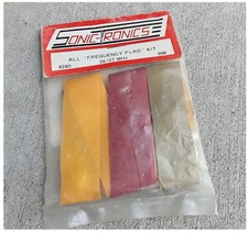 Vintage Sonic Tronics Frequency Flag (3) for RC Car Radio Transmitters 26/27 MHz Autozenders price