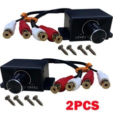 2Pc Universal Car Audio Amplifiers RCA Level Controller Bass Volume Control Knob Auto Amplifiers price