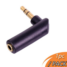 3.5mm Jack 3Pole Right Angle 90° Male To Female Audio Stereo Adapter Converter Jack price