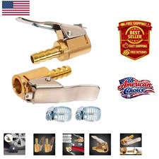 2-Pack Lock-On Brass Tire Inflator Chucks - Ideal for Efficient Tire Care Compressor - Tire Verzorging price