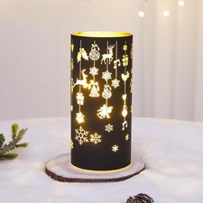 Christmas Cylinder Light Table Decorative Lamp Fashion Vintage Style Hollow Decoratief Lamp price