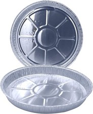 BEST ROUND ALUMINIUM FOIL DISHES 8" STEAK PIE QUINCHE DISPOSABLE BAKING TRAYS Trays / Baking Dishes price
