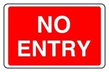 No Entry Safety Sign - Outdoor Garden, Fence & Gate Tuin Fence price