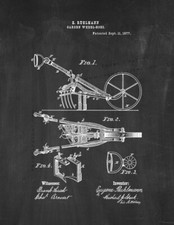 Garden Wheel-Hoes Patent Print Chalkboard Wheel Hoes price