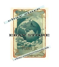 1898 PLANET JR. farm WHEEL HOES DRILLS metal tin sign bedroom design Wheel Hoes price