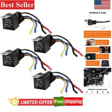 Automotive Relay 24V 40A 5 Pin SPDT Waterproof with Color Wires 4 Pack Relay price