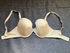 Panache Porcelain Elan Moulded Plunge Bra Underwired 32E Chai VGC Bravissimo Bra price