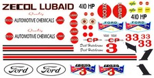 #3 Dick Hutcherson ZECOL Lubricants '62-64 1/32 Scale Walterslide Slot Car Decal Auto Lubricants price