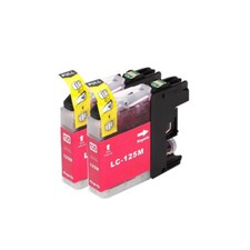 2 Magenta Ink Cartridge Compatible With Brother DCP-J4110DW J6520DW LC125 Compatibele Cartridge price