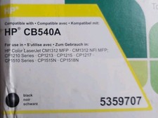Compatible with HP CB540A CM1312 CM1312n CM1312nfi CP1215 Black Toner Cartridge Compatibele Cartridge price