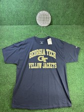 Men's Champion Navy Georgia Tech Yellow Jackets High Motor T-Shirt Size 2XL Motor Jackets price