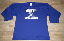 Motor City Metal Jackets NAHL Blue Practice Hockey Jersey size Men's 56 - Goalie Motor Jackets price