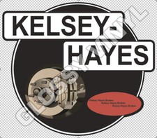 KELSEY- HAYES BRAKES VINYL STICKER DECAL - SCCA - VINTAGE RACING - DRAG NHRA Brakes price