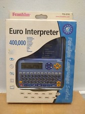NOS Franklin Foreign Language Series Euro Interpreter - Complete - Damaged Box Buitenlandse Taal Cards price