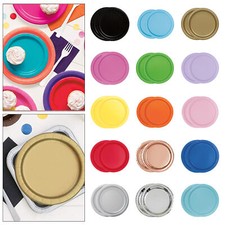 Paper Plates Multicolour Disposable Party Plates for Catering Tableware- 7" & 9" Disposable Tableware price