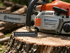 Husqvarna (1 Pair) Die Cut Chainsaw Lawn Mower Label Decal Stickers p329 Lawn Mower price