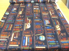Buch Bücher  grab bag   Book  Regal    Baumwolle Patchworkstoff  QT    50x110cm Werk Handschoenen price