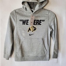 Colorado Buffaloes Sweatshirt Boys Small Gray NCAA Football Nike Hoodie We Here Jongens sweatshirt price