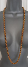 Costume Gold Tone Barrel Clasp Twisted Rope Chain Long Necklace 104g Costume Ketting price