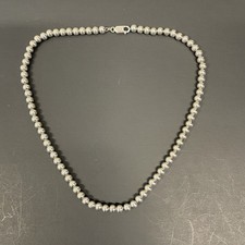 Sterling Silver 925 6mm Bead Ball Chain 18” Necklace Italy 36+g Costume Ketting price