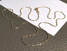 Italy UNOAERRE 14K Gold Italian Ball and Bar Link Chain 18" Necklace 2.4g, Nice! Costume Ketting price