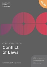 Emmanuel Maganaris Core Statutes on Conflict of Laws (Taschenbuch) Press - Publishing Recht price