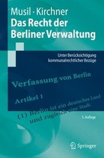 Das Recht der Berliner Verwaltung - 9783662655009 Administrative Recht price