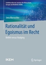Rationalitt und Egoismus im Recht - 9783658438241 Administrative Recht price
