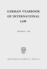 German Yearbook of International Law 2006/ Jahrbuch Fur Internationales Recht 2 International Recht price