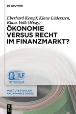 Akonomie versus Recht im Finanzmarkt? (Institu. Kempf, LA14derssen, Volk<| Banking Recht price