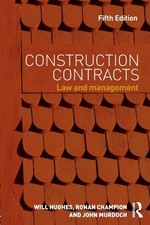 Construction Contracts Law and Management by John  Murdoch (Paperback Book) Zoning - Construction - Tender Recht price