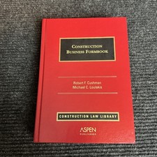 Construction Business Formbook Robert F Cushman Michael C Loulakis Hardcover Law Zoning - Construction - Tender Recht price