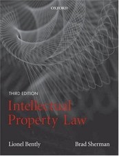 Intellectual Property Law By Lionel Bently, Brad Sherman. 9780199292042 Intellectueel eigendomsrecht price